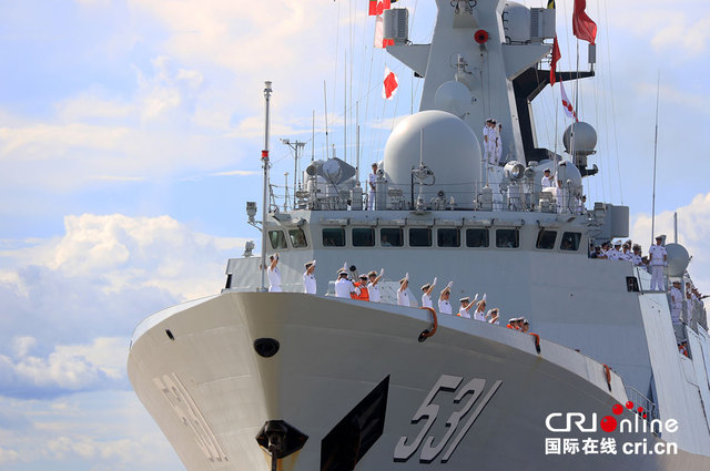 9月30日国庆节前夕,中国海军第二十三批护航编队湘潭舰,舟山舰抵达