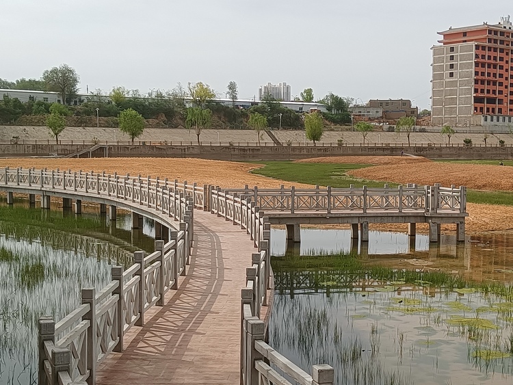 榆林市靖邊縣:城市建設有“裏”有“面”_fororder_蘆河水環境綜合治理