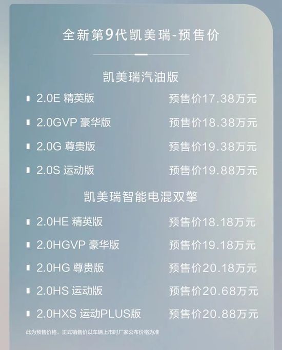 2024新年伊始 第九代凯美瑞正式开启预售_fororder_image001