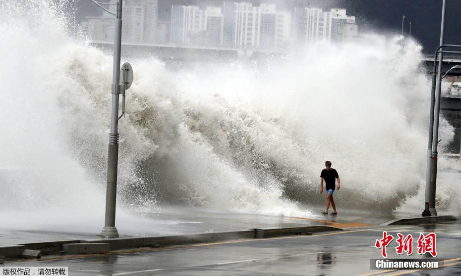 颱風“暹芭”襲擊韓國