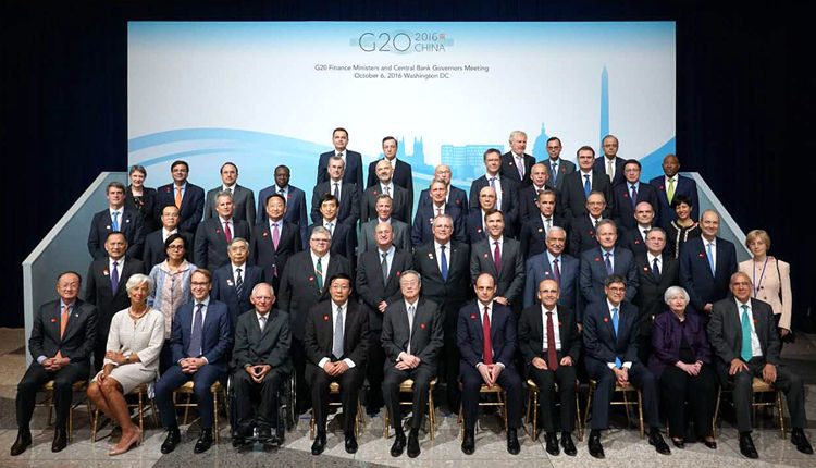 2016年第四次G20財長和央行行長會議在華盛頓舉行