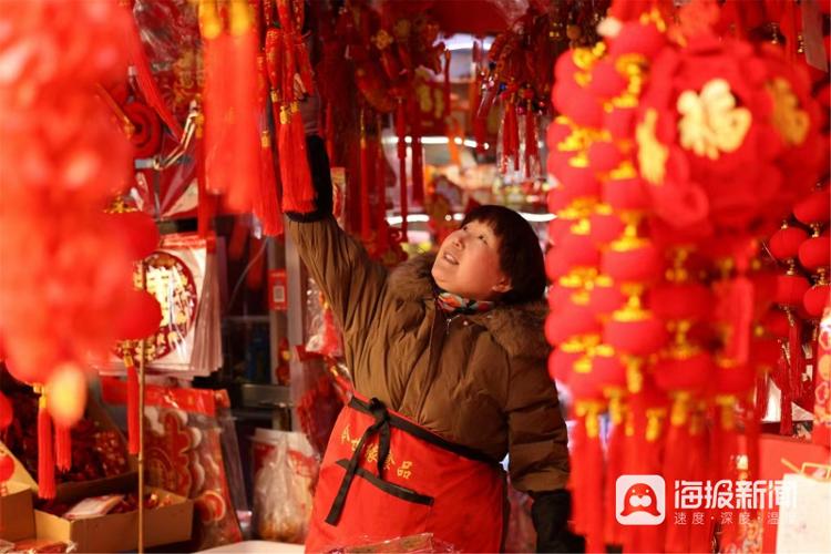 山东多地年味渐浓花正艳 市场产销两旺