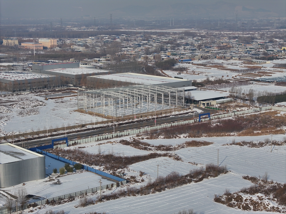 保定市满城区：瞄准“经济线” 项目建设有力推进_fororder_无人机航拍河北邦泰氨纶科技有限公司新项目 摄影 薛双双