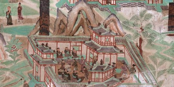 敦煌展示古代民俗壁画：看古人如何过重阳节
