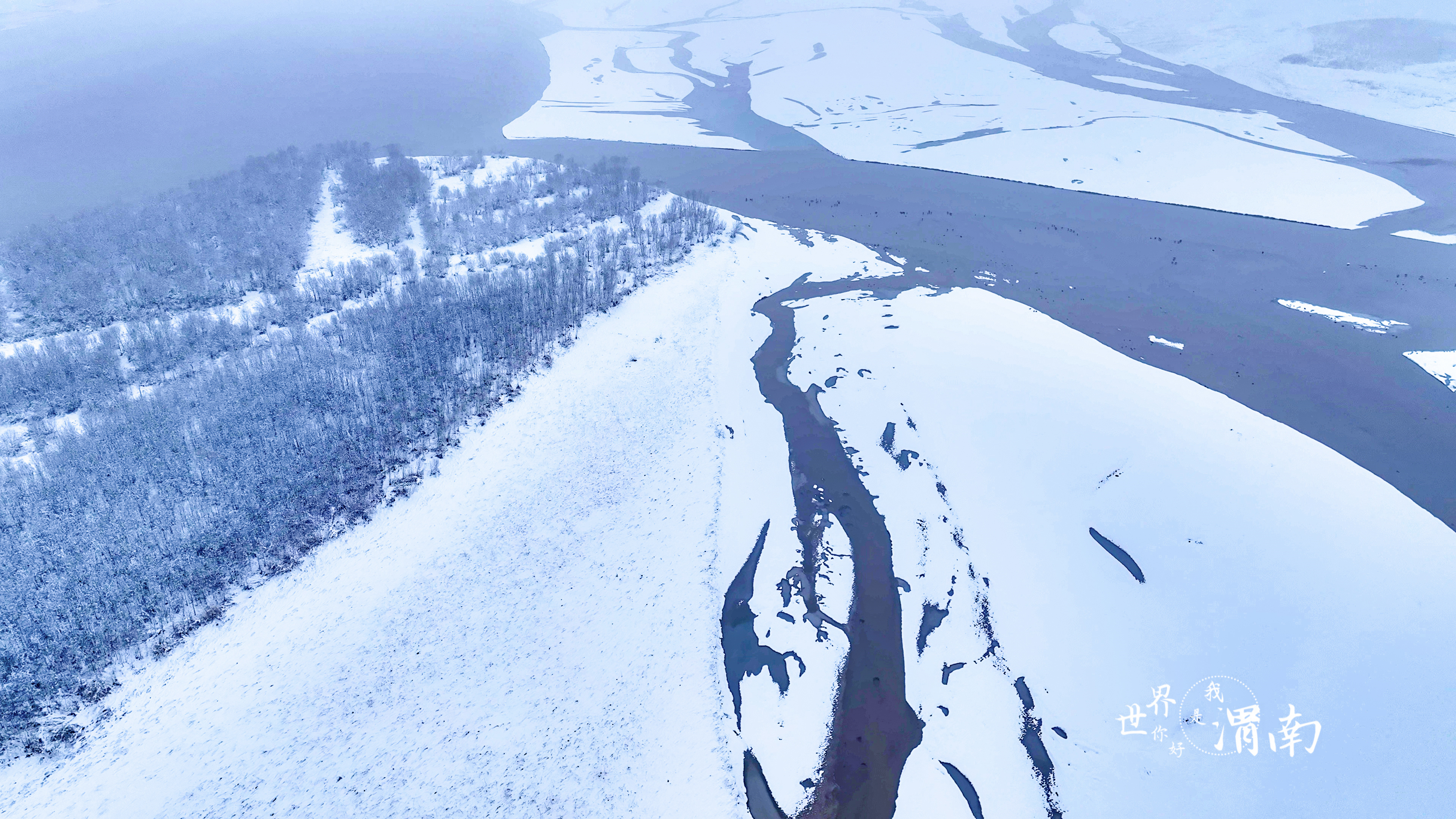 【Charming陕西⑥】渭南：雪后初霁 景色旖旎_fororder_黄河湿地  刘鑫 摄