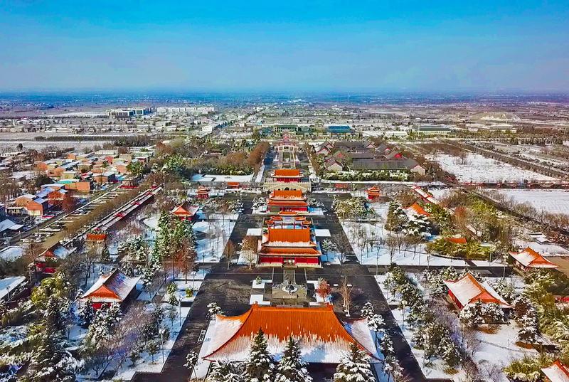 雪后楼观美如画