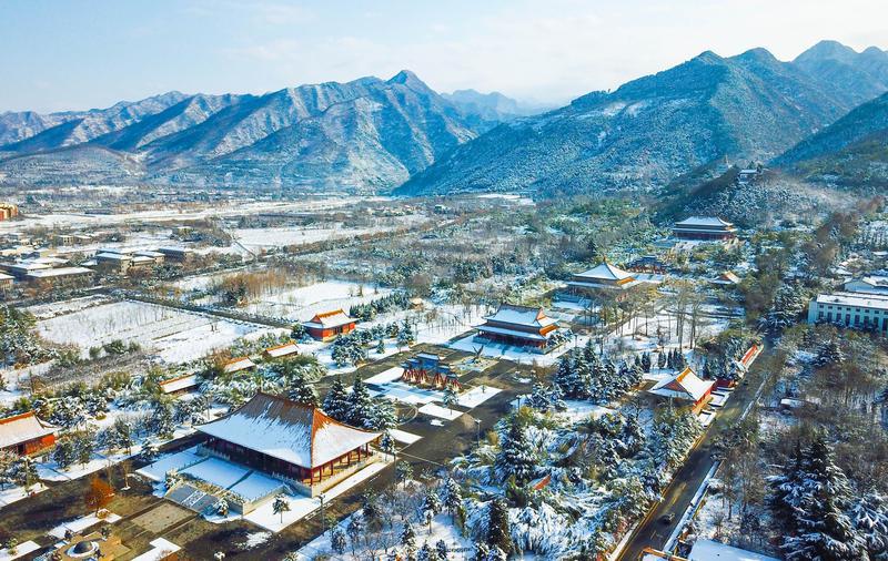 雪后楼观美如画