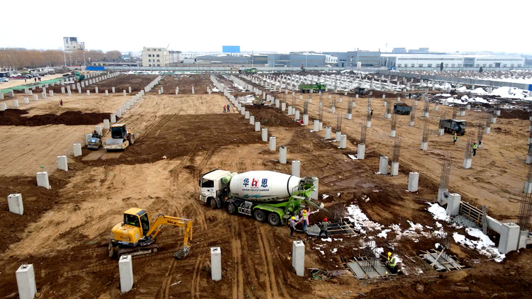 河北唐縣：不負春光好起步 奮戰龍年“開門紅”_fororder_瑞得利預製菜中央廚房項目施工現場