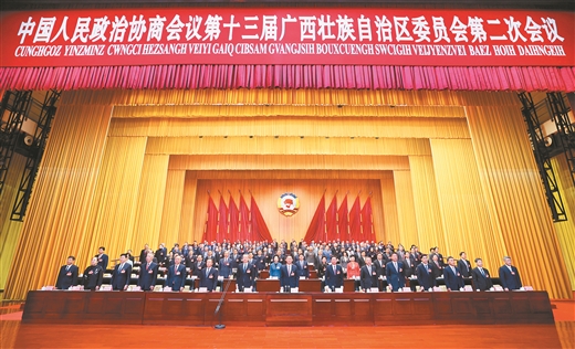 广西壮族自治区政协十三届二次会议胜利闭幕
