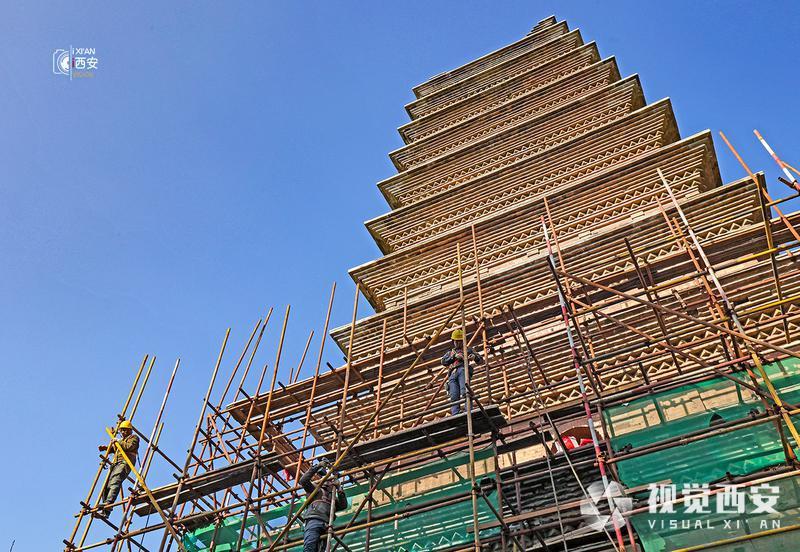 千年古塔修旧如故