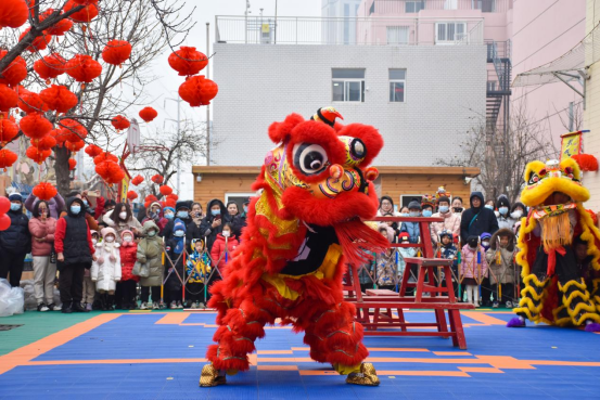 石家庄市新华区：萌娃体验传统习俗 欢欢喜喜闹庙会_fororder_新华区鑫诚幼儿园庙会576