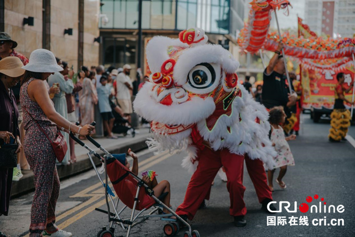 （龙腾中国年）毛里求斯2024年“欢乐春节”花车巡游隆重举办_fororder_1