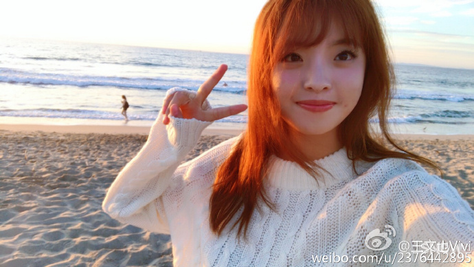 组图：王中磊女儿王文也晒美照 笑容甜美有气质