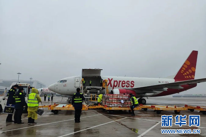 鄂州花湖机场开通埃塞俄比亚和印度国际货运航线