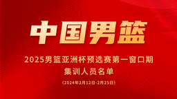 中國男籃新一期集訓名單出爐