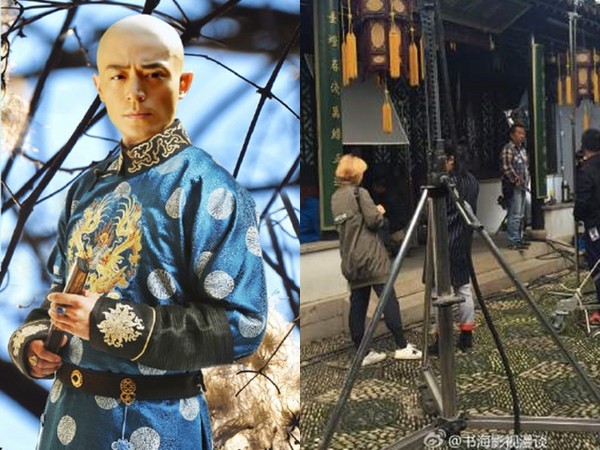 霍建华穿龙袍自己打伞 这个“乾隆”好伺候