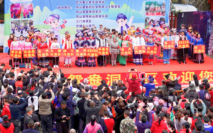 非遗展演歌嘹亮 广西多地山歌手凤山同台竞技_fororder_图片1