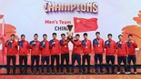 中国男队夺得亚洲羽毛球团体锦标赛冠军