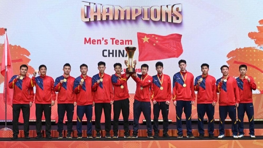 中國男隊奪得亞洲羽毛球團體錦標賽冠軍