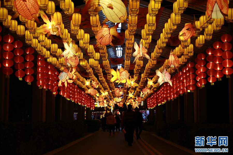 貴陽白雲：花燈璀璨迎新春