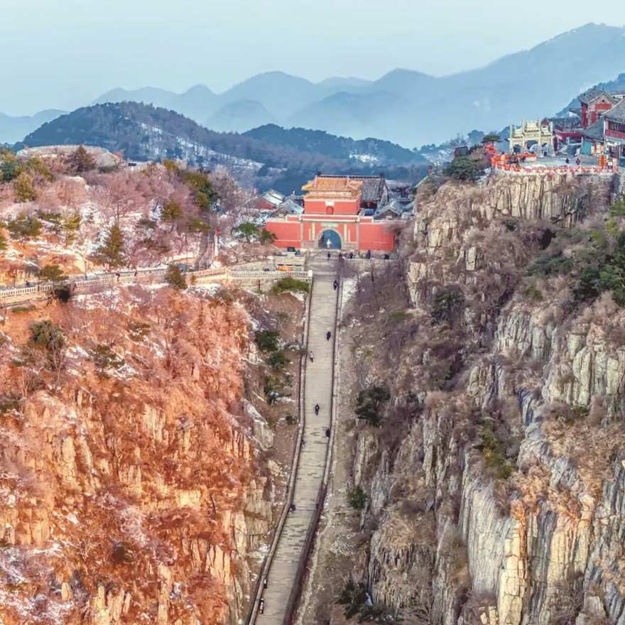 天下泰山丨雪后泰山 壮丽画卷