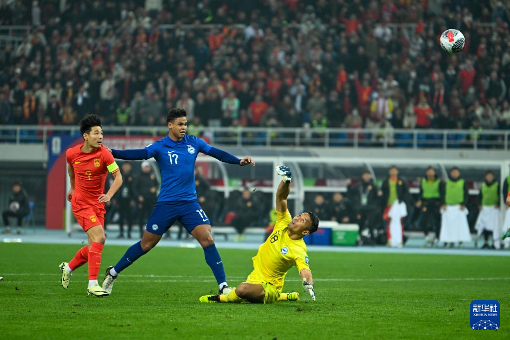 足球世預賽：中國隊4比1戰勝新加坡隊