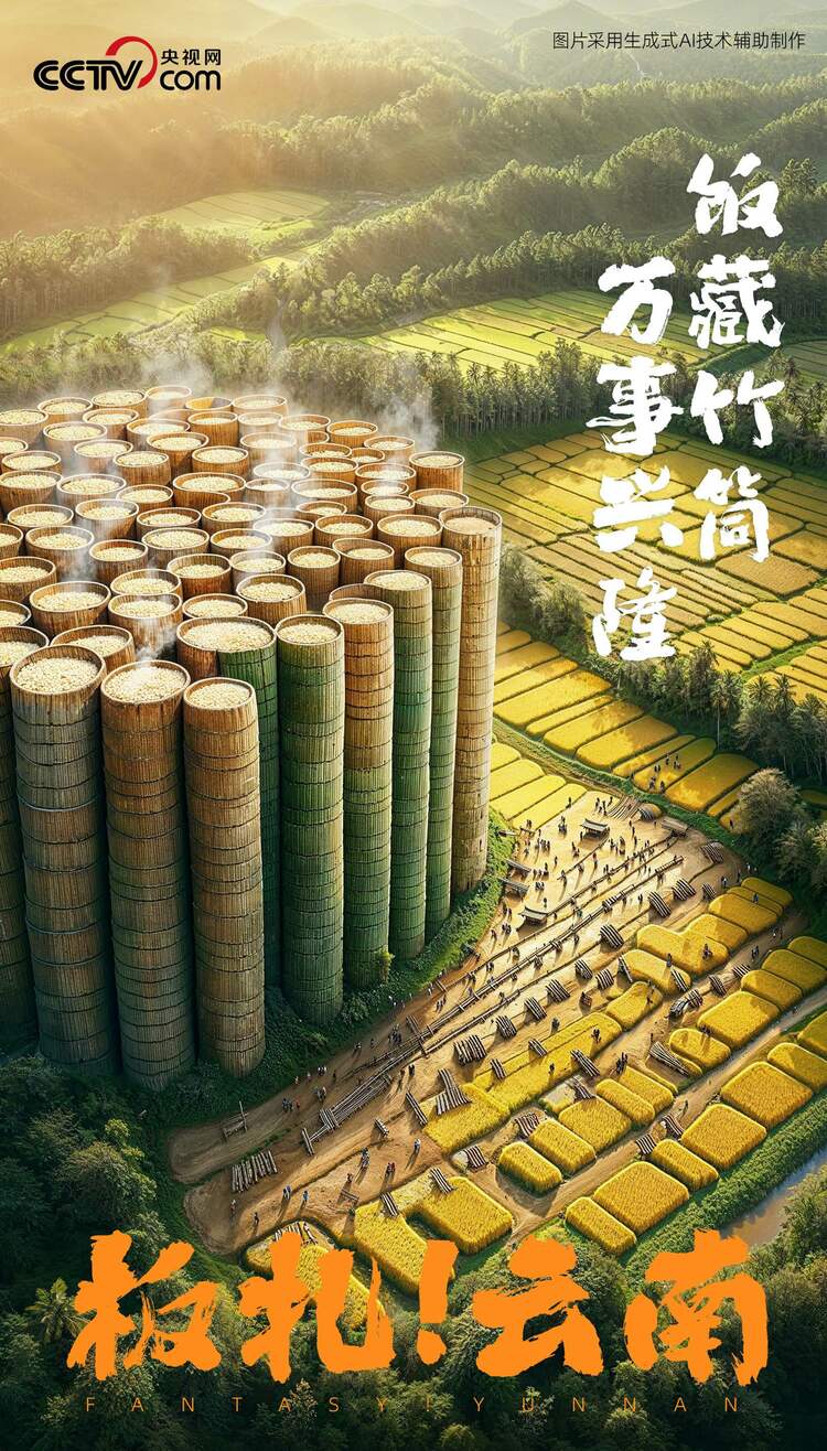 板扎！云南 一组海报带你看AI眼中的彩云之南
