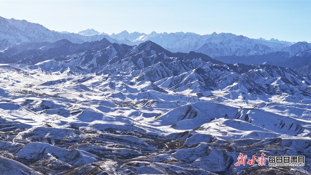 祁連山民樂段：群山巍峨雲霧繚繞 春雪著墨宛若畫卷_fororder_8