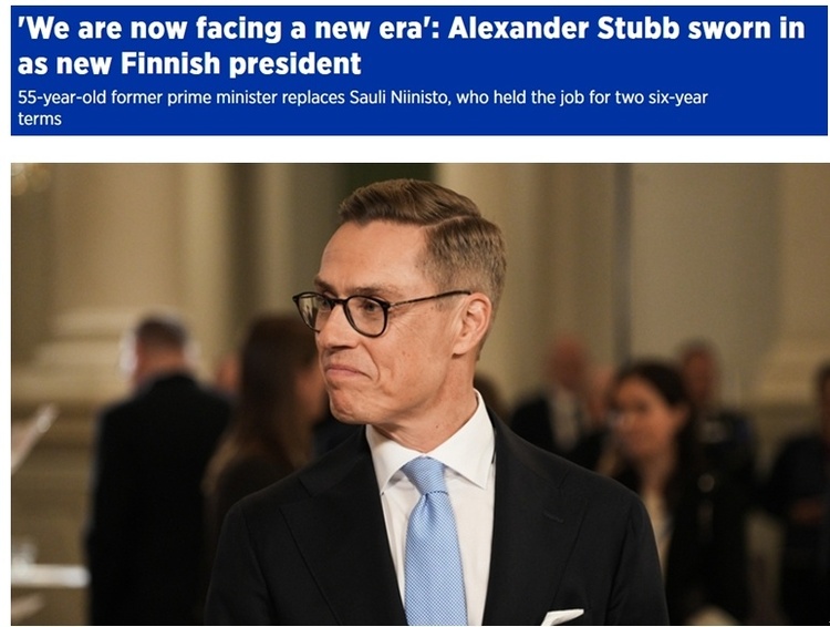 芬兰新总统宣誓就职 专家认为在安全问题上芬兰将更加倚重北约