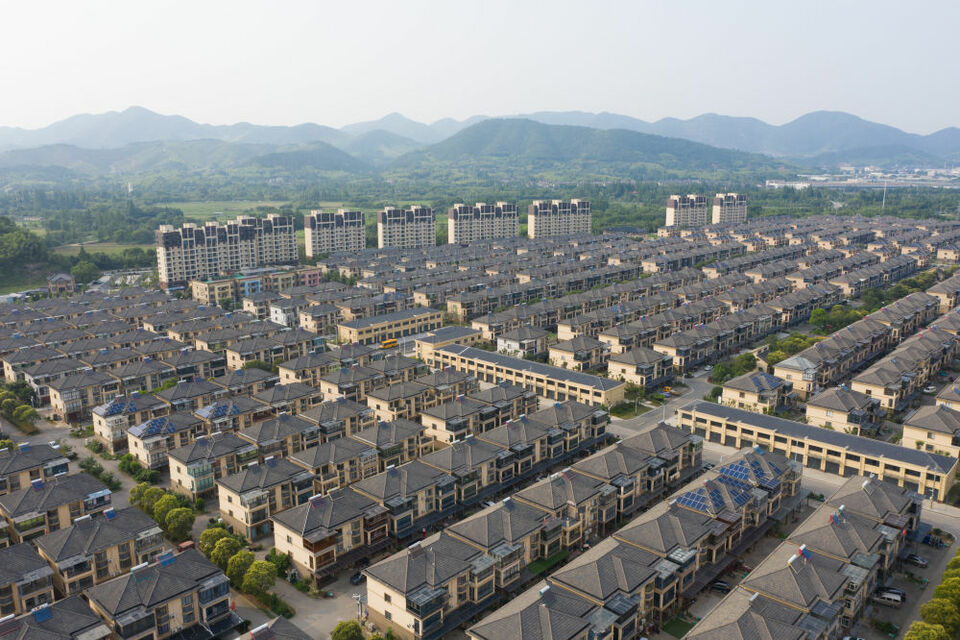 6969鸟瞰浙江省湖州市埭溪镇联山大社区(无人机照片,2023年6月21