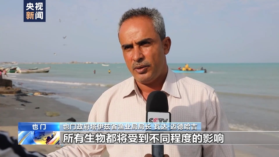 总台直击丨英国货轮在红海沉没 环境污染问题引发当地担忧