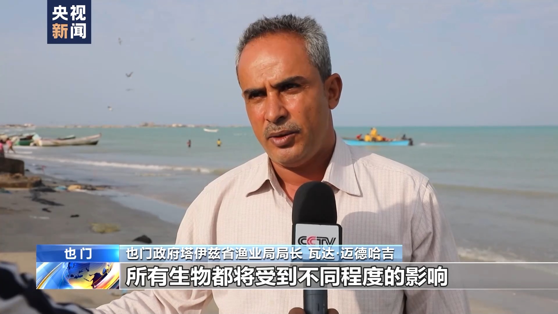 总台直击丨英国货轮在红海沉没 环境污染问题引发当地担忧