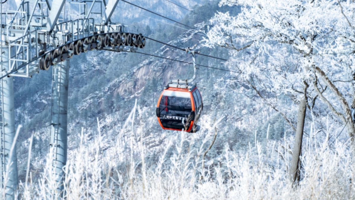 Baiyun Mountain Transforms into a Pure White 'Fairyland' in Early Spring