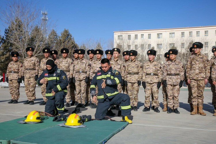 【原创】酒泉：经开区消防救援大队为驻地武警部队开展消防安全知识培训_fororder_5