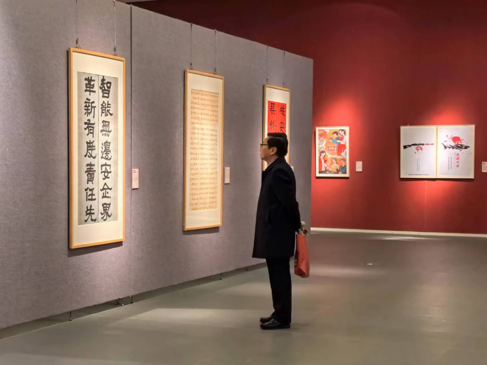 天津市举办新时代大学生国家安全主题艺术作品展览_fororder_3