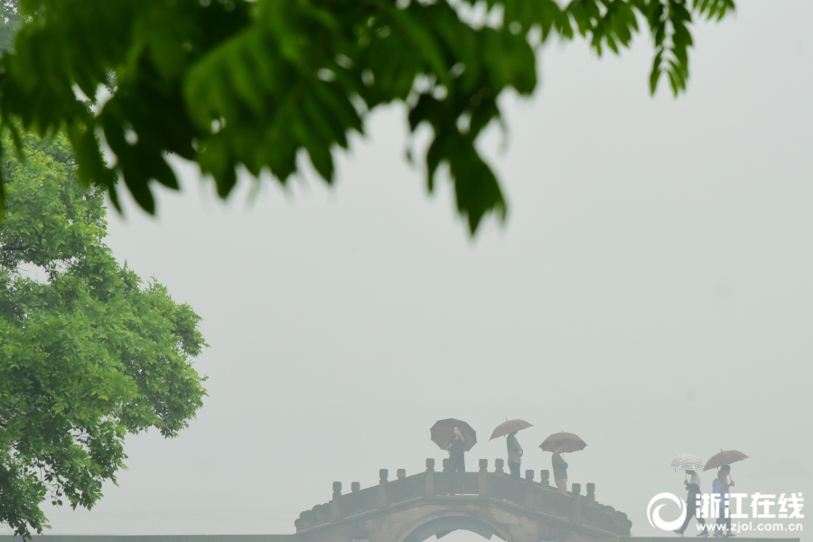 雨中西湖别样美