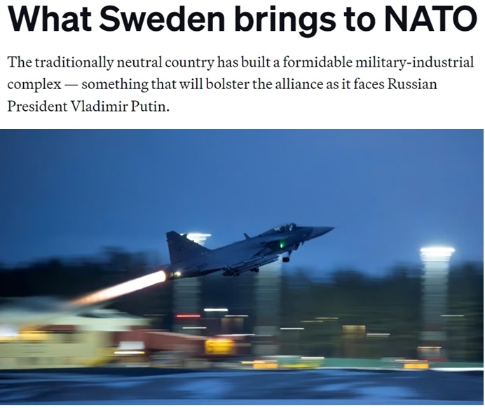 瑞典“寻求安全”加入北约 专家：把欧洲推向万劫不复的深渊