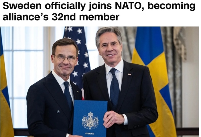 瑞典“寻求安全”加入北约 专家：把欧洲推向万劫不复的深渊
