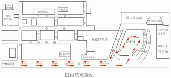 哈尔滨机场新航站楼投用后行车路线调整