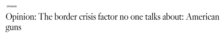 【世界说】美媒：枪支在移民危机背后作祟 美国对枪支管控的松懈和无视令这场危机永无止境