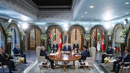 突尼斯、阿尔及利亚和利比亚领导人讨论地区局势_fororder_2024042309332041511