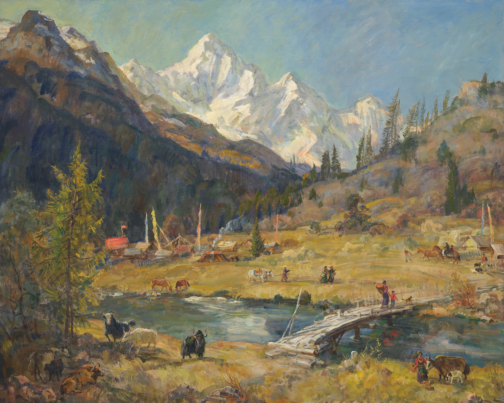 （转载）画框内外感受“艺术与生命”涌动 俄罗斯艺术家瓦列里·列德涅夫作品展开幕