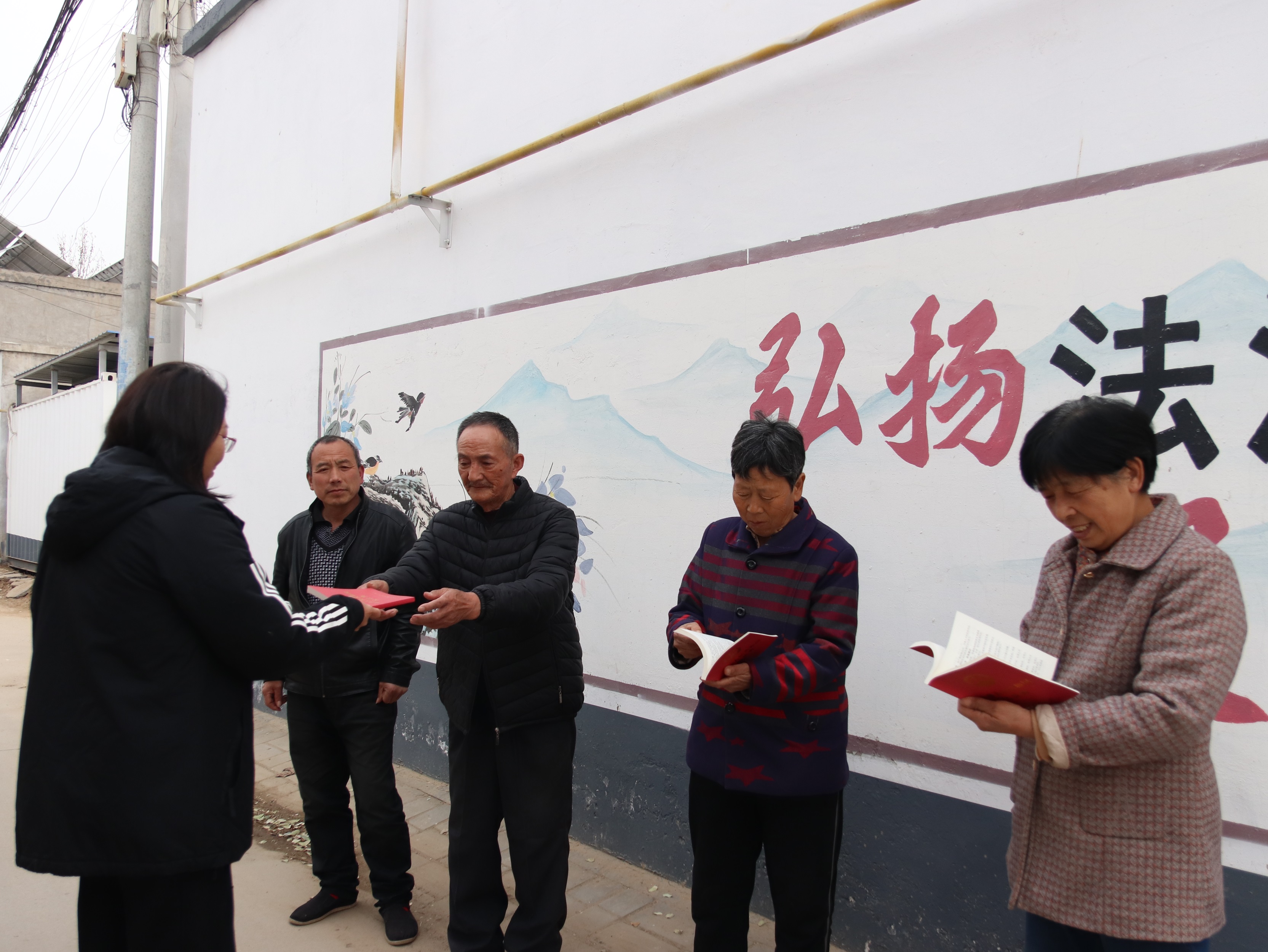 保定博野：法治文化画上墙 美丽乡村添新景_fororder_5