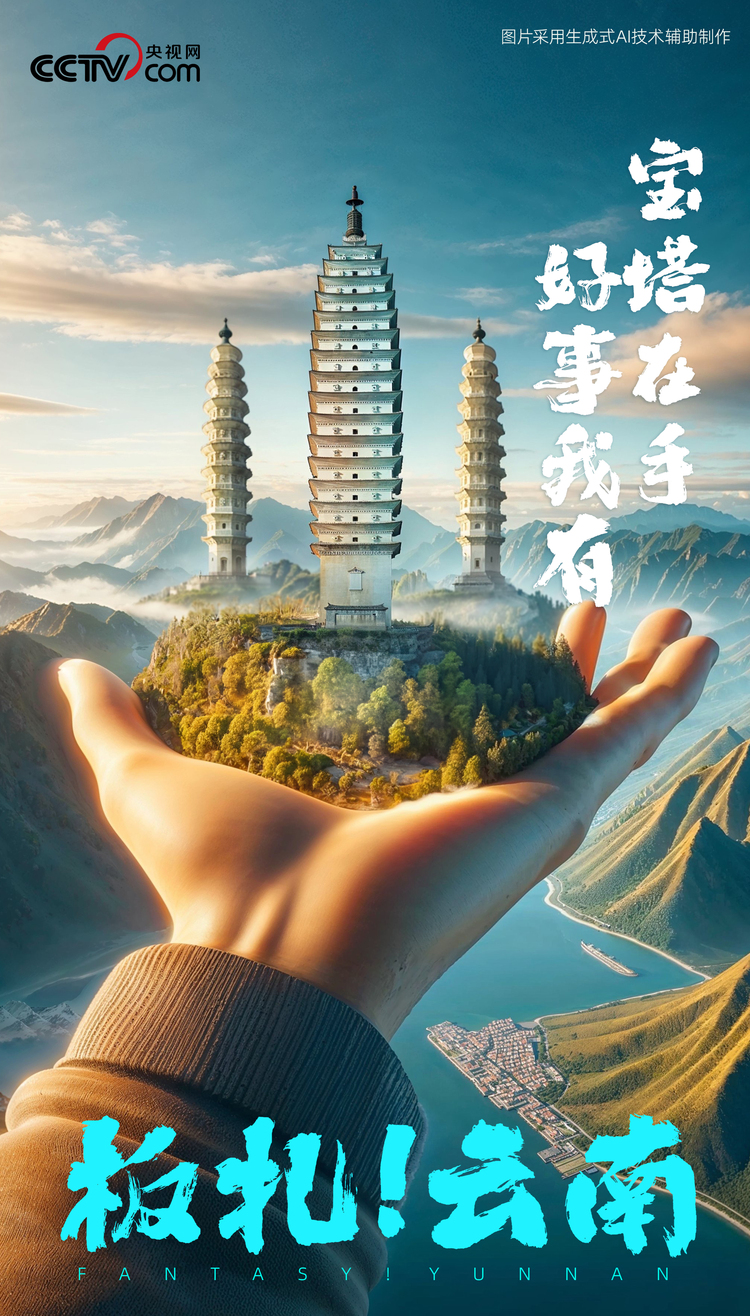 板扎！云南 一组海报带你看AI眼中的彩云之南