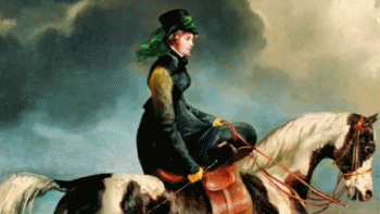 目光坚定 姿态优雅——《艺术里的奥林匹克》带您感受油画《女骑士》中女性骑手的力量与美感