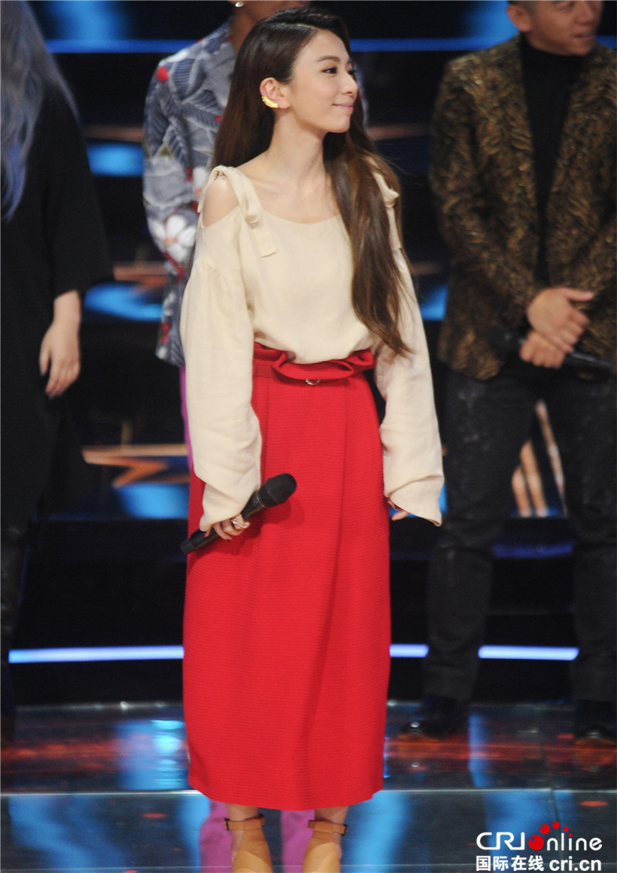 hebe作为导师的综艺首秀异常期待,节目发布会上,田馥甄接受主持人采访