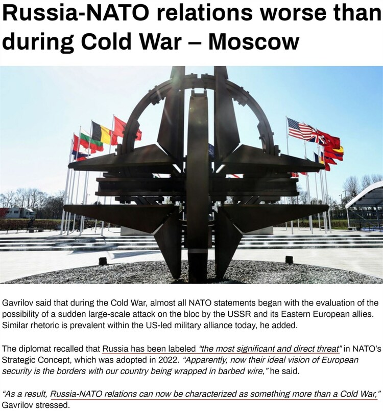 “北约的所作所为让情况变得更糟”