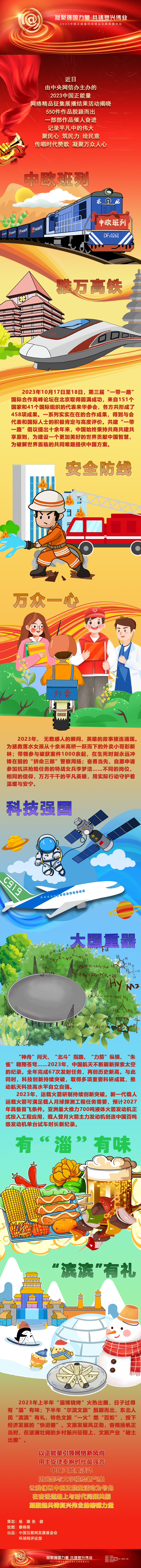 手绘漫画｜在正能量里感受蓬勃向上中国力量