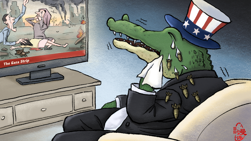 【Editorial Cartoon】Crocodile tears