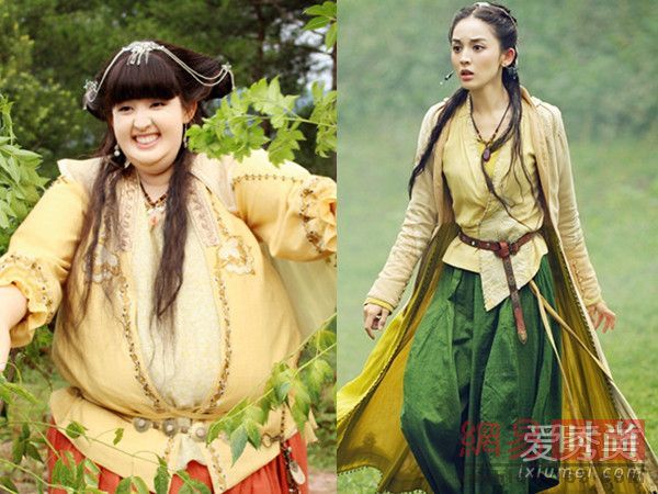 古力娜扎在《仙剑云之凡》里化身小胖妹,那胖嘟嘟的样子还蛮可爱的